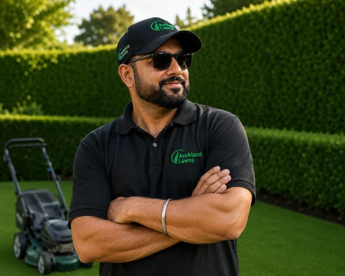 Garry, owner of Auckland Lawns