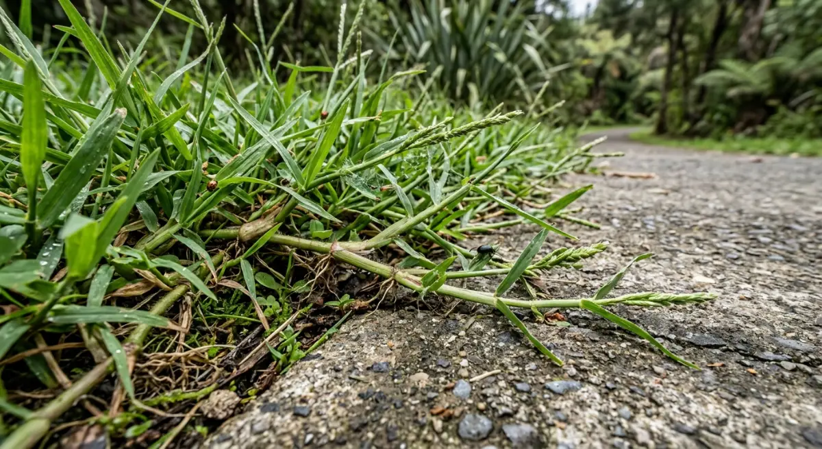 Overgrown grass needing professional lawn maintenance