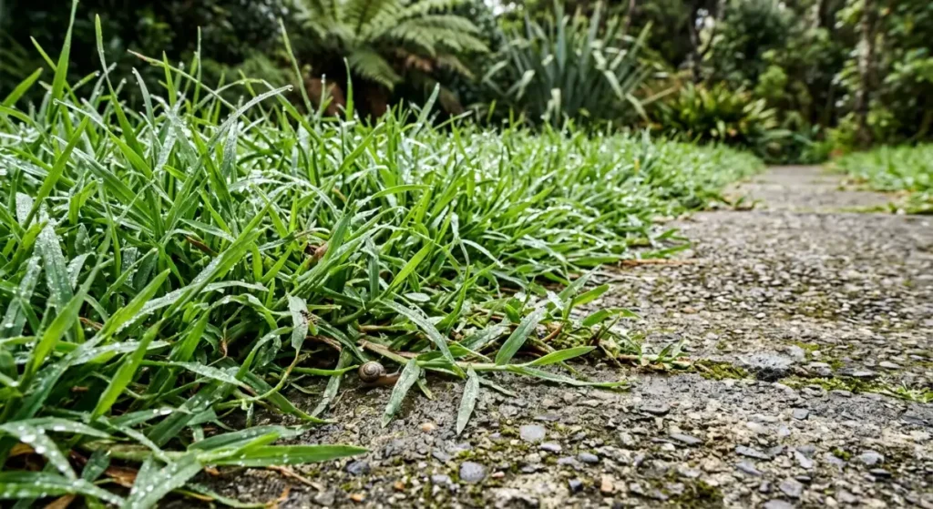 Overgrown kikuyu grass requiring a professional quote assessment